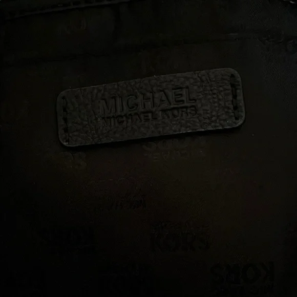 Michael Kors Brown Leather Trim Backpack - Picture 5 of 5